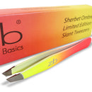 Zizzili Basics Tweezers - Limited Edition Sherbet Ombre Slant Tip - Best Tweezer for Eyebrow, Facial Hair Removal and your Precision Needs Zizzili Basics