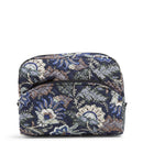 Vera Bradley Women's Large Cosmetic Makeup Organizer Bag, Java Navy Camo-Recycled Cotton, One Size Vera Bradley