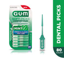 GUM-6705R Soft-Picks Comfort Flex Mint Dental Picks, New Invigorating Mint Flavor, 80 Count GUM