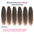 Alimiriam New Goddess Locs Crochet Hair 14 inch 6 Packs Faux Locs Wavy Crochet Curly Hair Faix Locs Crochet with Curly Ends River Curls Crochet Hair (14" 6Packs T1B/27