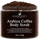 Handcraft Arabica Coffee Body Scrub for Face, Hands & Foot – 20 oz – Moisturizing and Exfoliating Full Body Scrub for Women & Men – Salt Scrub for Wrinkles, Stretch Marks and for Smoother Skin Handcraft Blends