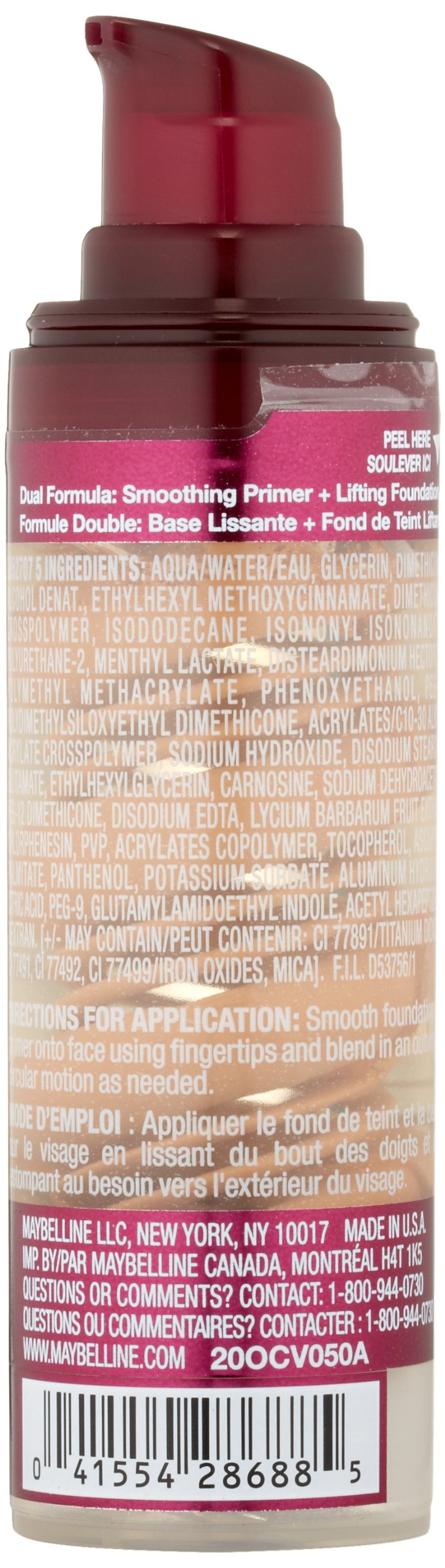 Maybelline New York Instant Age Rewind The Lifter Makeup, Honey Beige, 1 Fluid Ounce Maybelline New York