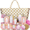 Spa Luxetique Gifts for Women, 15pcs Vanilla Gift Baskets for Women, Luxury Spa kit with Bath Bombs, Body Lotion, Birthday Gift for Her Christmas Mothers Day Gifts for Women Infinity Warehouse