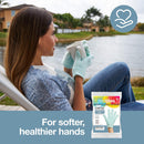 ZenToes Moisturizing Gloves with Gel Lining - Dry Hands Treatment - 1 Pair Hydrating Cracked Hand Healing Gloves - Repair Rough, Chapped Skin Overnight (Fuzzy Mint Green) ZenToes Store