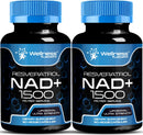 WELLNESS LABSRX Liposomal NAD Supplement, 1500mg - USA Made, NAD Resveratrol Supplement for Women and Men, NAD+ Support Cellular Health, Energy & Anti Aging - 3 Pack Infinity Warehouse
