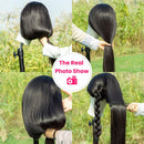 AYIYI Lace Front Wigs Straight Human Hair Wigs For Black Women 4x4 Lace Front Wigs Virgin Human Hair Pre Plucked 150% Density With Baby Hair 26inch AYIYI