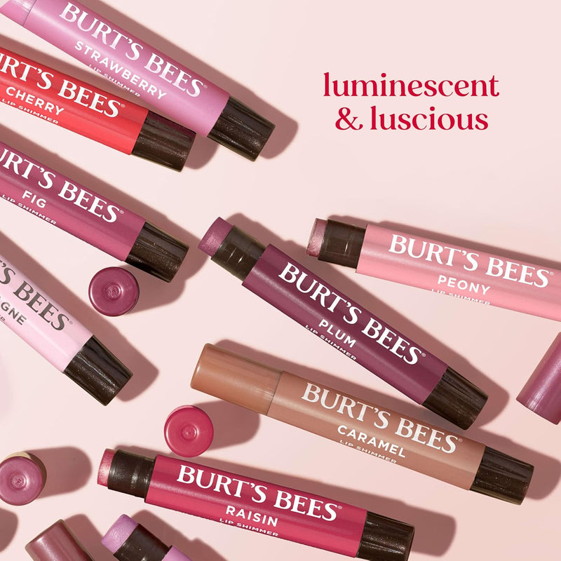Burt's Bees Lip Shimmer Pink Collection, Tinted Lip Balm Stick, Moisturizing for All Day Hydration with Natural Glowy Pigmented Finish & Buildable Color, 3 Shades; Value Pack, 3 Tubes x 0.09 Oz Infinity Warehouse