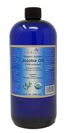 Organic Verdana Golden Jojoba Oil – USDA Certified Organic – Cold Pressed, Unrefined, 100% Pure and Hexane Free – 32 Fl. Oz. Verdana