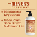 Mrs. Meyer's Clean Day's Hand Lotion for Dry Hands, Non-Greasy Moisturizer Made with Essential Oils, Oat Blossom Scent, 12 oz Bottles, Pack of 3 MRS. MEYER'S CLEAN DAY