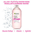 Garnier SkinActive Micellar Cleansing Water with Rose Water and Glycerin, All-in-1 Hydrating, For Normal to Dry Skin, 13.5 Fl Oz Garnier SkinCare