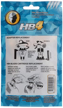 HeadBlade Moto Men's Head and Skull Shaving Razor - Revolutionary Dual Active Suspension & HB4 Refill Shaving Razor Blades (4 Blades) HeadBlade