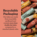 Jumbo Lip Balm Gift Set (3-Pack, Warm Flavors) | Poppy & Pout All Natural Lip Balms & Moisturizers | Hydrates with Beeswax, Vitamin E, Organic Coconut Oil | Cruelty-Free | Recyclable Cardboard Tube Infinity Warehouse