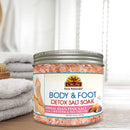 Okay Himalayan Pink Salt Foot Soak With & Tea Tree Oil, lavender, 20 Ounce Okay