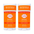 Lume Natural Deodorant - Underarms and Private Parts - Aluminum Free, Baking Soda Free, Hypoallergenic, and Safe For Sensitive Skin - 2.2 Ounce Stick Two-Pack (Clean Tangerine) LUME Store