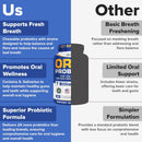 Dental Probiotics & Tongue Scraper – Bad Breath Treatment for Adults – Oral Probiotics for Teeth and Gums – Supports Fresh Breath – 60 Chewable Tablets Infinity Warehouse