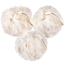 MainBasics Seaweed-Infused Bath Shower Loofah Sponge Pouf Body Scrubber Exfoliator (Set of 3) MainBasics