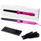 Herstyler Grande Pink Curling Iron and V Comb Straightening Comb (Black) Set HerStyler