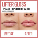 Maybelline Lifter Gloss Lip Gloss Makeup With Hyaluronic Acid, Hydrating, High Shine, Hydrated Lips, Fuller-Looking Lips, 003 MOON, 0.18 Fl Oz Maybelline New York