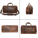 Leather Duffel Bag & Toiletry Bag Combo - The Best Masculine Travel Gift For Men Rustic Town Store