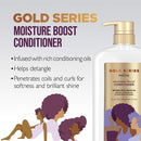Pantene Gold Series Shampoo & Conditioner Moisture Boost with Argan Oil, for Natural, Coily, and Curly Hair, 29.2 Oz Each Pantene