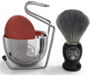 Luxury Shaving Brush Set - Shaving Kit for Men Includes Badger Hair Shaving Brush, Shaving Soap, Stainless Steel Shaving Bowl, Safety Stand SHAVING REVOLUTION