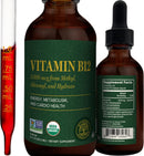 Global Healing - Organic Vitamin B12 5000 MCG Sublingual Liquid - Methylcobalamin, Hydroxo Blend & More - Methylated Drops for Adults - Vegan, Non-GMO, VIT B12, Vitamins Supplement (2 Oz) (Pack of 2) Infinity Warehouse