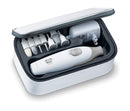 Beurer Professional Nail Drill Kit for Manicure Pedicure - Electric Nail File Set with 7 Attachments - Nail Care Tool with 2 Speeds - All in One Trimmer Nail Grinder, MP32 Beurer