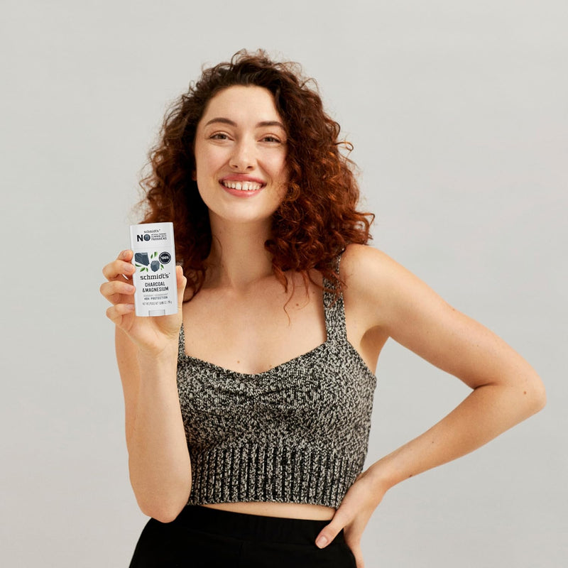 Schmidt's Aluminum-Free Vegan Deodorant Charcoal & Magnesium with 24 Hour Odor Protection, 4 Count for Women and Men, Natural Ingredients, Cruelty-Free, 2.65 oz Infinity Warehouse