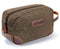 emissary Men's Toiletry Bag Leather and Canvas Travel Toiletry Bag Dopp Kit for Men Shaving Bag for Travel Accessories（Coffee) emissary