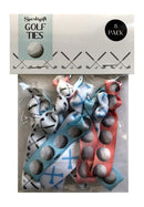 Golf Gift, 8 piece Hair Elastic Set - Accessories for Women, Players, Girls, High School Teams, Coaches, Leagues, Opponents, Partners, Tournaments -MADE IN THE USA Sportigift
