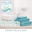 BERGMAN KELLY Hotel Shampoo and Conditioner 2in1 (0.5 Fl Oz, 200 PK, White Tea), Delight Your Guests with Revitalizing and Refreshing Travel Size Shampoo, Quality Mini Hotel Toiletries in Bulk BERGMAN KELLY