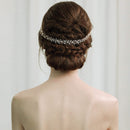 BABEYOND Bridal Headpiece Rhinestone Wedding Headband Pearl Vintage Wedding Hair Bands for Brides with Lace Ribbon (White Beads) BABEYOND