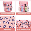 Barrel Makeup Bag Travel Drawstring Cosmetic Bag Large Toiletry Organizer Waterproof for Women and Girls (Large, Leopard) Narwey Store
