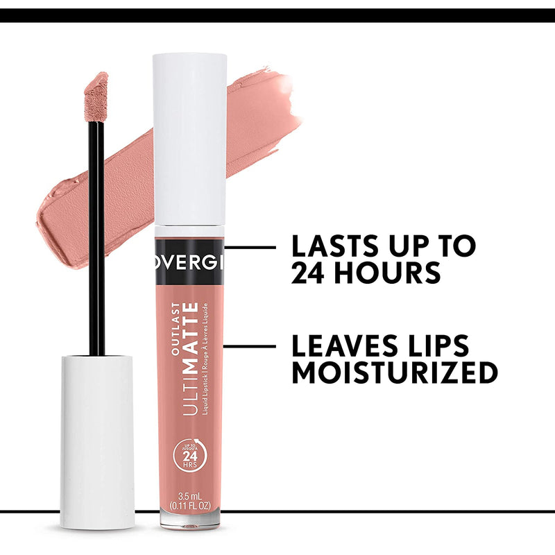 COVERGIRL COVERGIRL Outlast Ultimatte One Step Liquid Lip Color, Wine O Clock, Wine O Clock, 0.12 Fl Ounce COVERGIRL Store