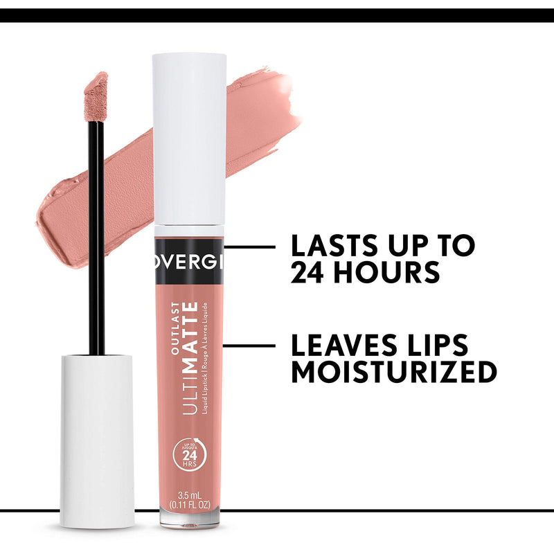 COVERGIRL COVERGIRL Outlast Ultimatte One Step Liquid Lip Color, Wine O Clock, Wine O Clock, 0.12 Fl Ounce COVERGIRL
