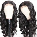 UNICE Hair Silk Base Fake Scalp Human Hair T Part Body Wave Lace Closure Wigs Middle Part for Black Women Unprocessed Brazilian Virgin Hair Long Wigs Pre Plucked 150% Density 20 inch UNICE Store