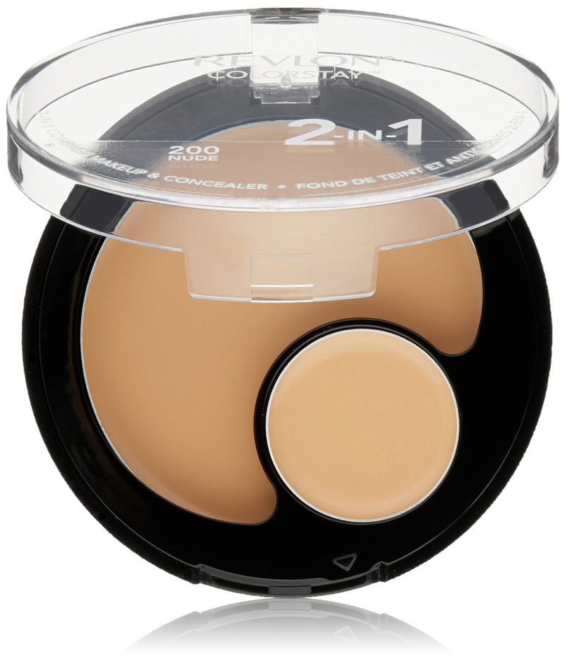 Revlon ColorStay 2-in-1 Compact Makeup & Concealer, Nude REVLON