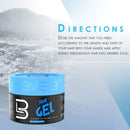 L3 - Hair Gel - Super Strong Hold - Flake Free - Long Lasting Shine - For Men and Women - Level 3 Gel - Add Volume and Texture (250 ML) L3