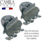 Camila Paris CP3087 French Hair Clip for Women, Set of 2 Small Gray Girls Hair Claw Clips Fashion Durable Hair Accessories for Women, Luxury Ladies Strong Hold No Slip Grip Clamp, Made in France Camila