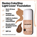Revlon ColorStay Light Cover Liquid Foundation, Hydrating Longwear Weightless Makeup with SPF 35, Light-Medium Coverage for Blemish, Dark Spots & Uneven Skin Texture, 220 Natural Beige, 1 fl. oz. REVLON Store