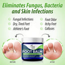 Tea Tree Oil Foot Balm, 100% All Natural Moisturizing Fast Acting Cream For Dry Feet & Cracked Heels, Extra Strength Callus Remover for Itchy Feet, Toenail Treatment, Calluses Remover & Callus Shaver FOOT CURE