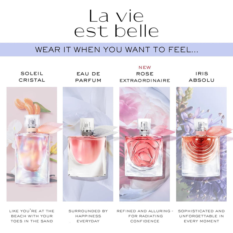 Lancôme La Vie Est Belle Eau de Parfum - Long Lasting Fragrance with Notes of Iris, Earthy Patchouli, Warm Vanilla & Spun Sugar - Floral & Sweet Women's Perfume Infinity Warehouse