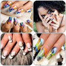 EAONE 500 Pieces Clear Acrylic Nail Tips French Nail Tip Full Cover Artificial Fake Art Nails Tips with Nail Cutter and Nail File for Women Girls, 10 Sizes with Box Packaged EAONE