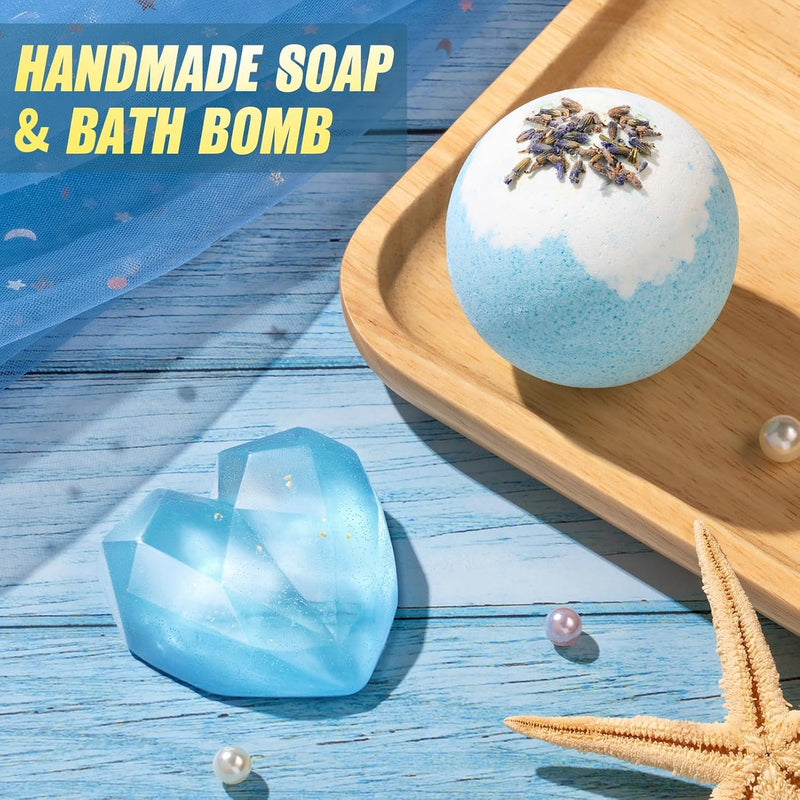 Birthday Gifts for Women Self Care Gifts Get Well Soon Gifts, Ocean Relaxing Spa Gifts Basket Care Package w/ Flannel Blanket 40 OZ Tumbler, Anniversary Easter Gift for Her Mom Wife Friends Sisters