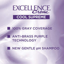 L'Oreal Paris Excellence Cool Supreme Permanent Hair Color, Ash, 100 Percent Gray Coverage Hair Dye, Anti-Brass regimen includes gentle shampoo, and an anti-brass conditioner L'Oreal Paris Store