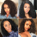 Bob Deep Wave Lace Front Wigs Human Hair Wigs for Black Women Pre Plucked with Baby Hair Glueless Brazilian Virgin Natural Hairline 14 inch Short Bob 4x4 Lace Closure Wig Caitlyn Hair