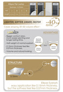 LASHVIEW Ellipse Flat Eyelash Extension,Flat Eyelash Extension supplies,Individual Lashes,0.15mm C Curl Mixed Length,Lash Extension,Semi-Permanent,Extremely Light & Soft,Professional Salon Use LASHVIEW