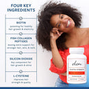 Elon R3 Extra Strength for Hair Growth - Supplements for Women to Grow Thicker, Fuller Hair, Advanced Formula with 5000 mcg Biotin Per Serving & Collagen, 60 Count (Pack of 3) Infinity Warehouse