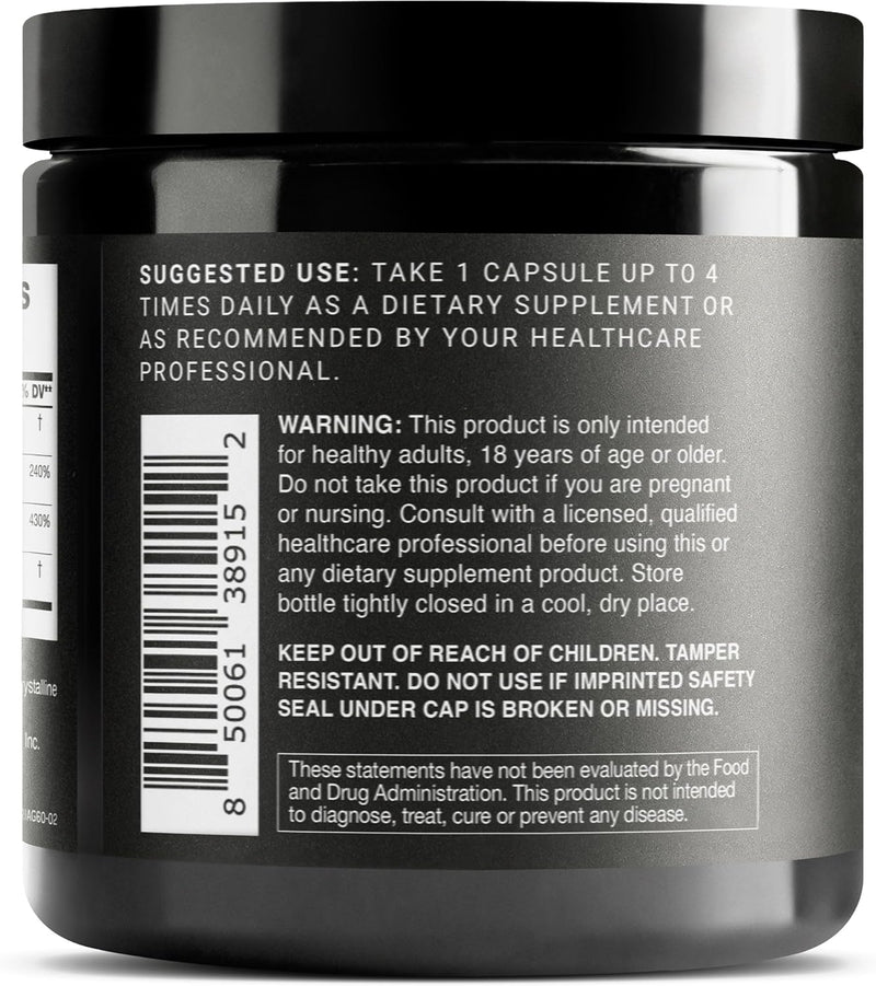 Ultra High Potency 1400mg NAD Supplement - Nicotinamide Riboside Supplement - NAD+ Nicotinamide B3 Blend with D-Ribose, Niacin -with RiaGev - 3rd Party Tested (60 Count (Pack of 1)) Infinity Warehouse
