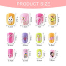 48 Pcs Press on Nails for Kids,Fake Nails for Girls False Nails Lovely Gift Nail Art Decoration (Girl Theme) JANYUN Store